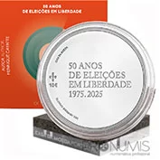 Portugal 10 Euro 2025 PROOF - 50 Anos de Eleições em LIBERDADE